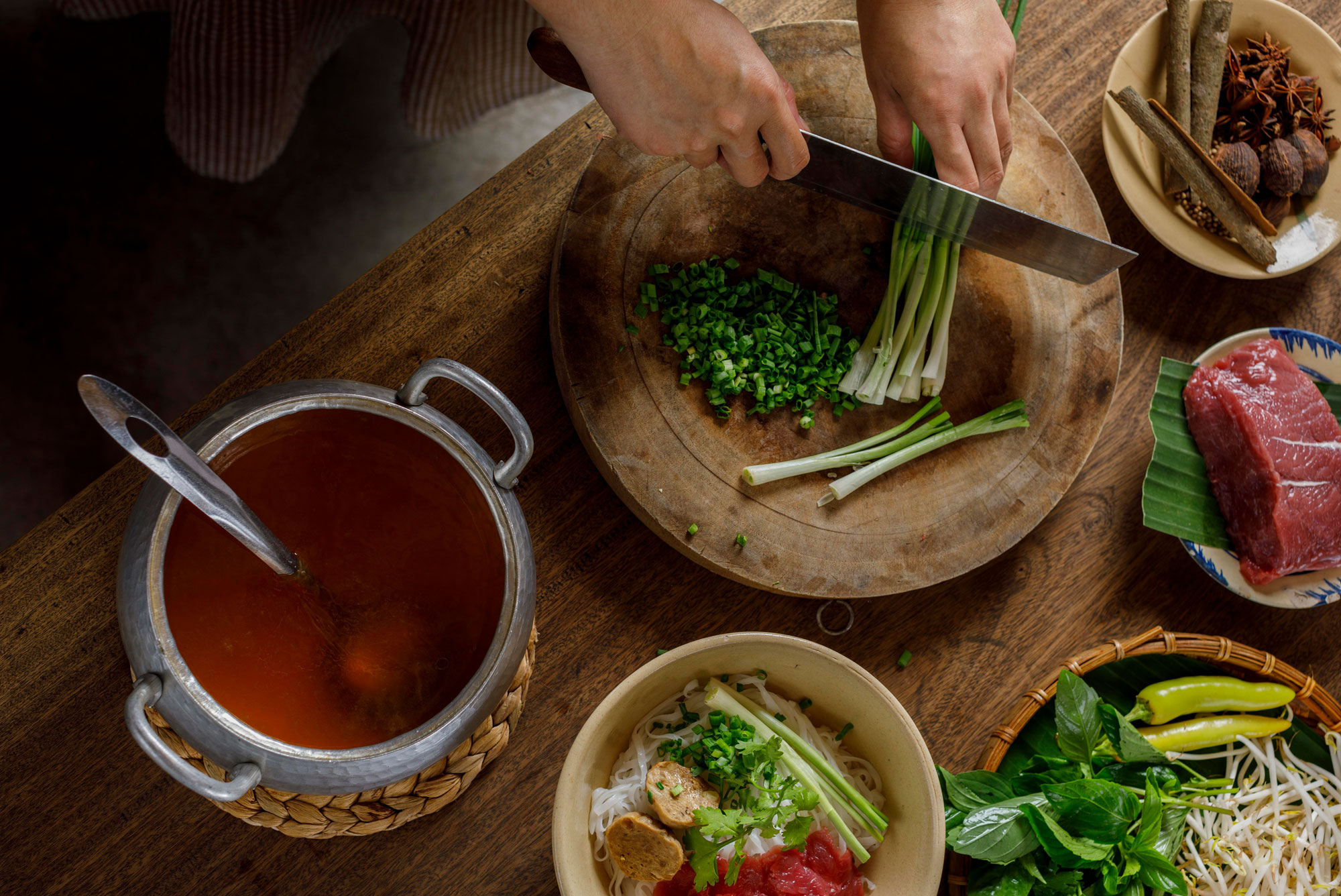 Preparing Pho